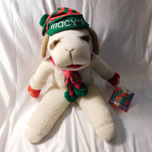Lamb Chop Macy's Holiday Stuffed Animal Vintage - Picture 1 of 7